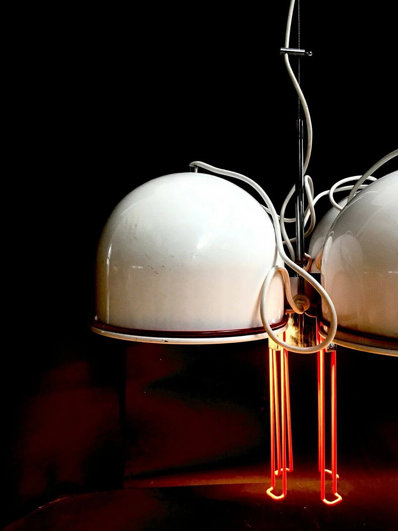 Metal chandelier by Lumi, 80s 1204251