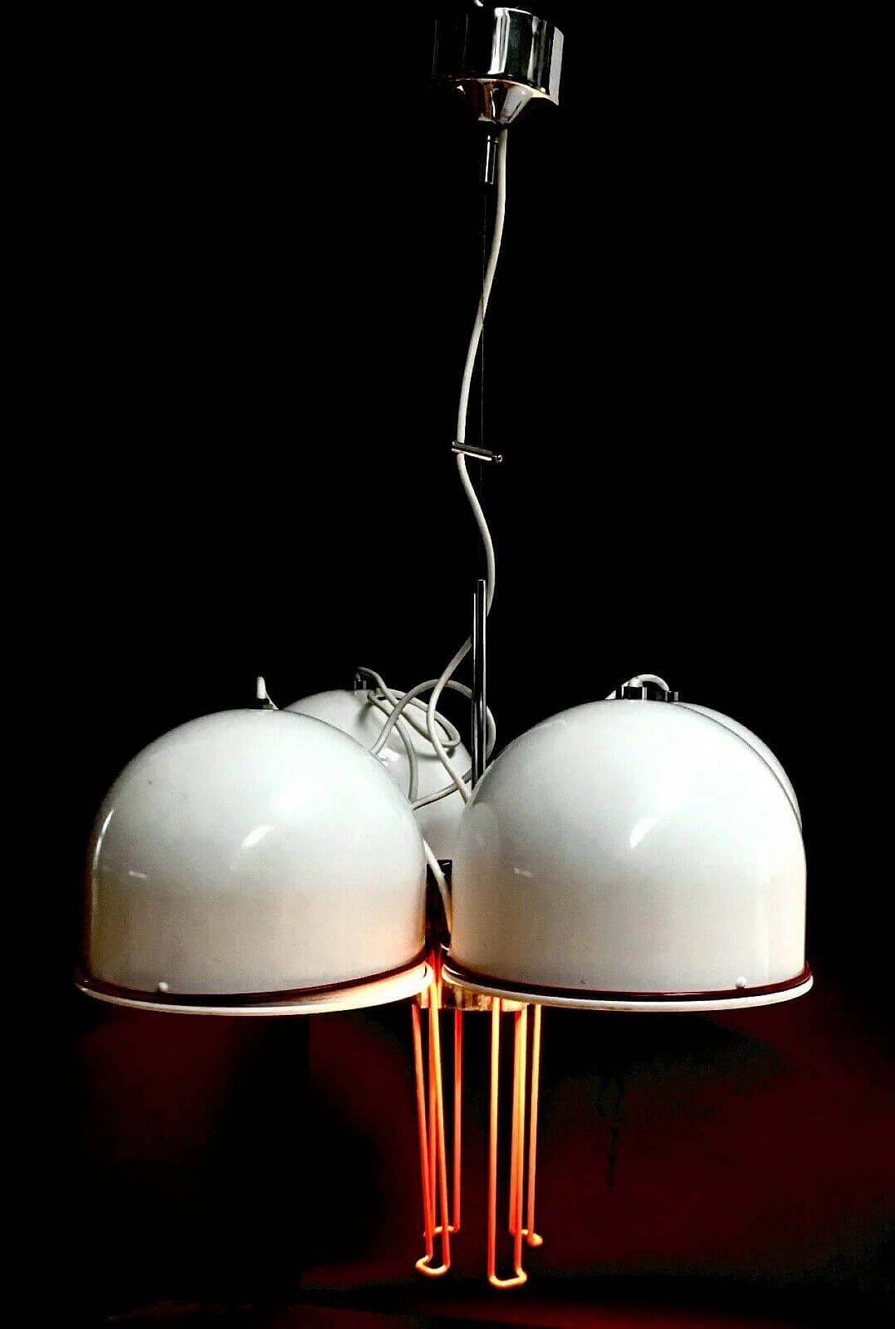 Metal chandelier by Lumi, 80s 1204255