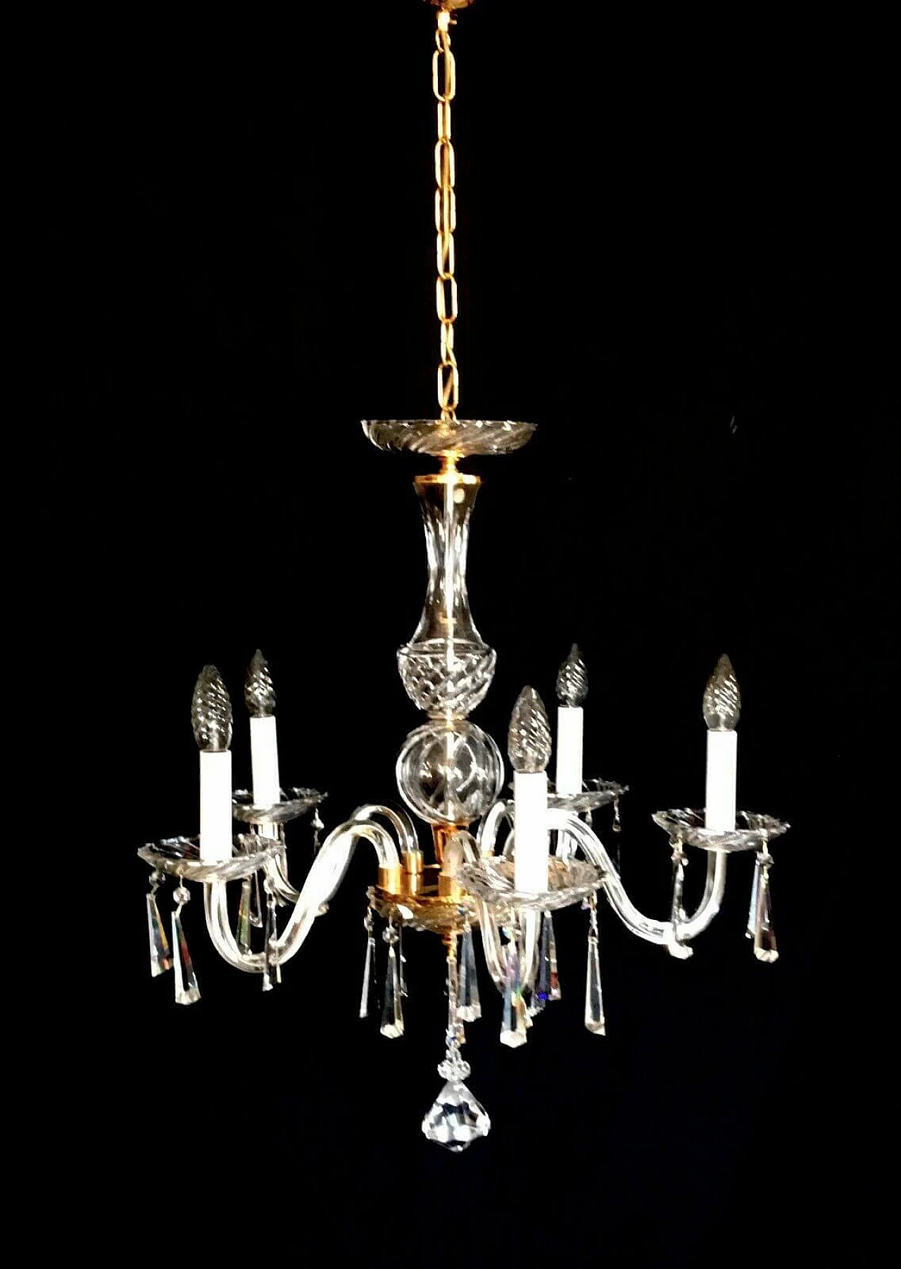 Lampadario in vetro di Murano di Italamp, anni '80 1204600