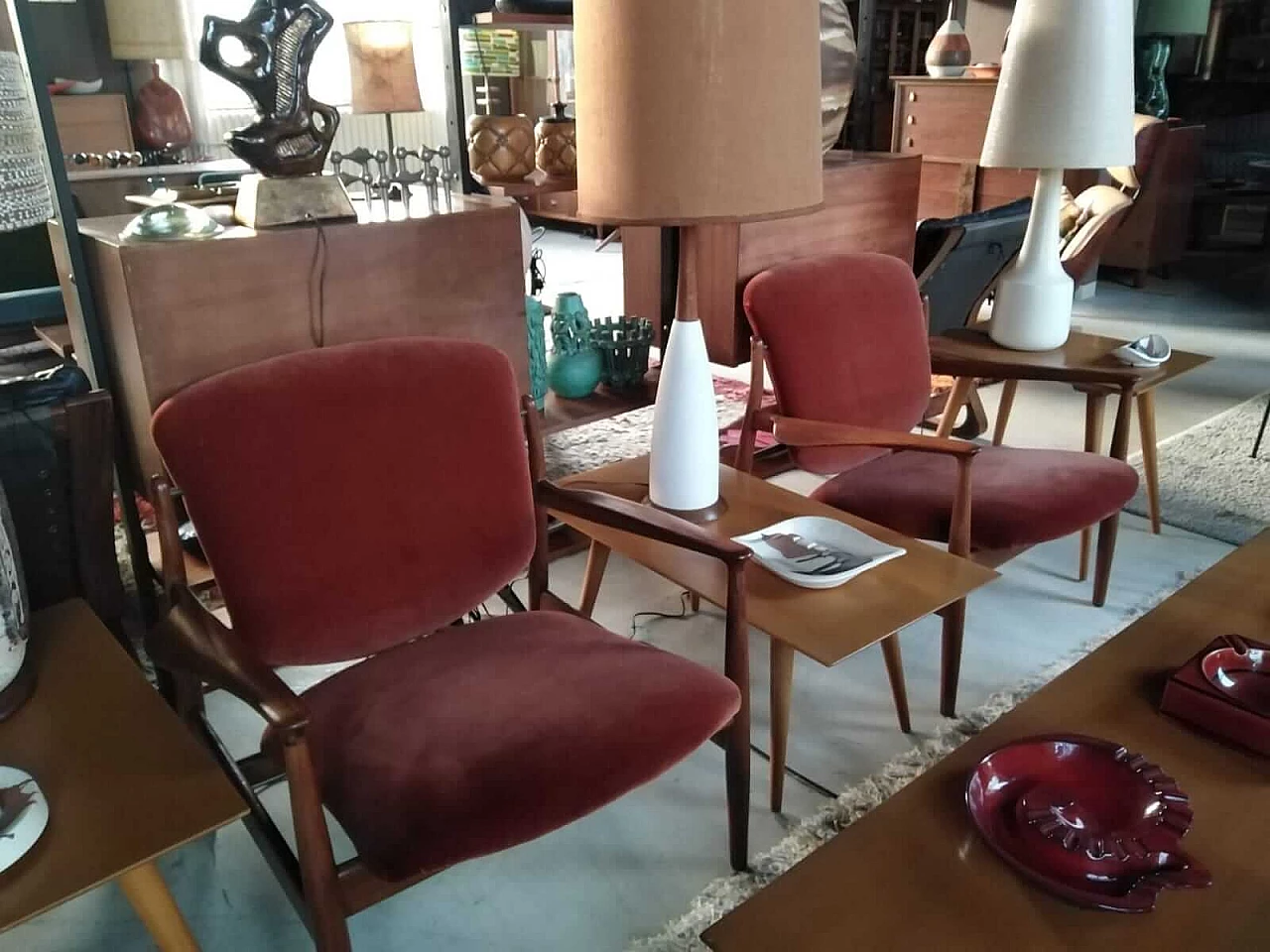 Pair of danish armchair by Finn Juhl, 1960s 1204695