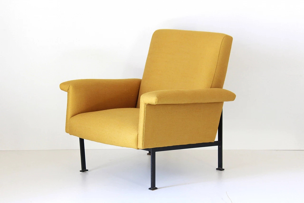 Italian design armchair in yellow, 50s 1204807