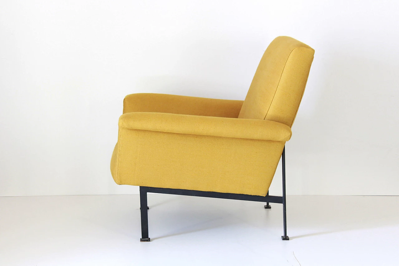 Italian design armchair in yellow, 50s 1204810