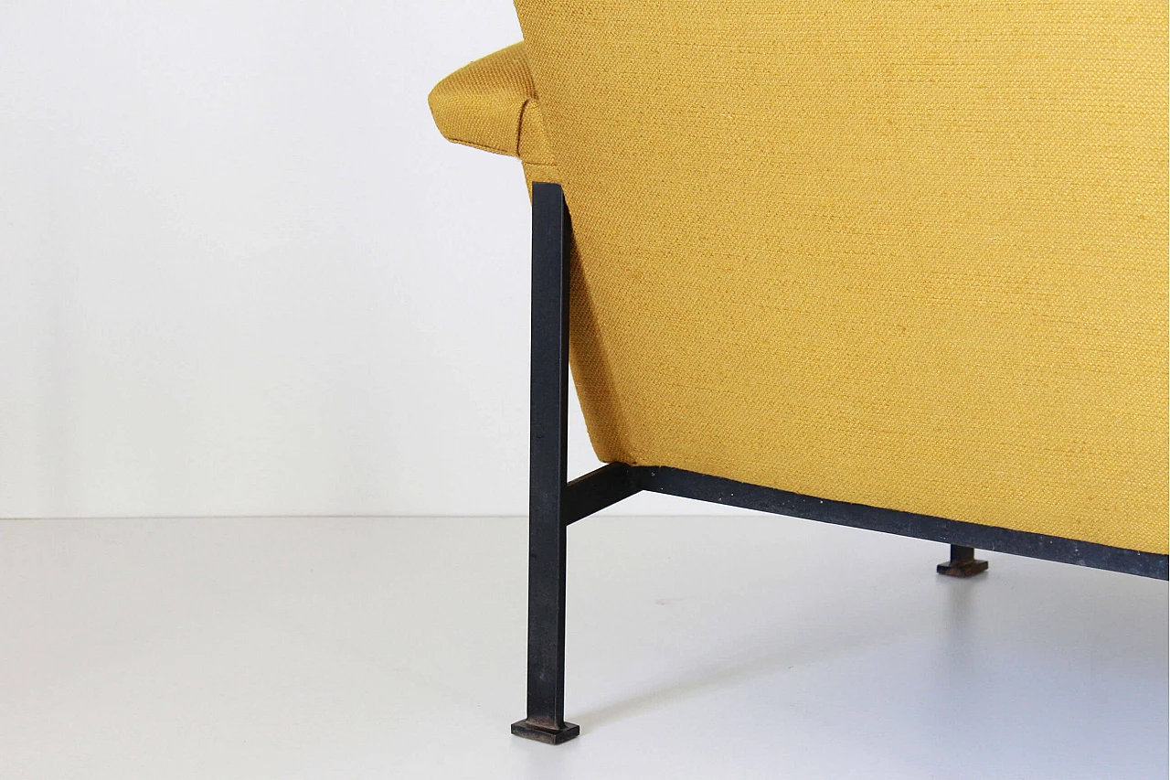 Italian design armchair in yellow, 50s 1204813