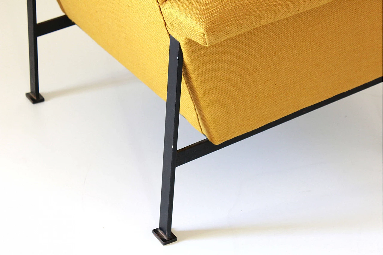 Italian design armchair in yellow, 50s 1204814