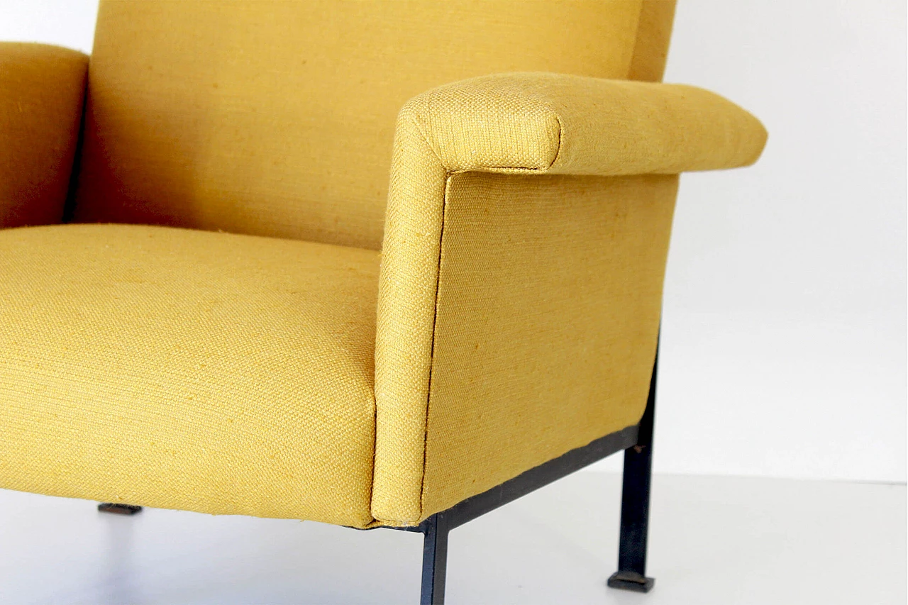Italian design armchair in yellow, 50s 1204818