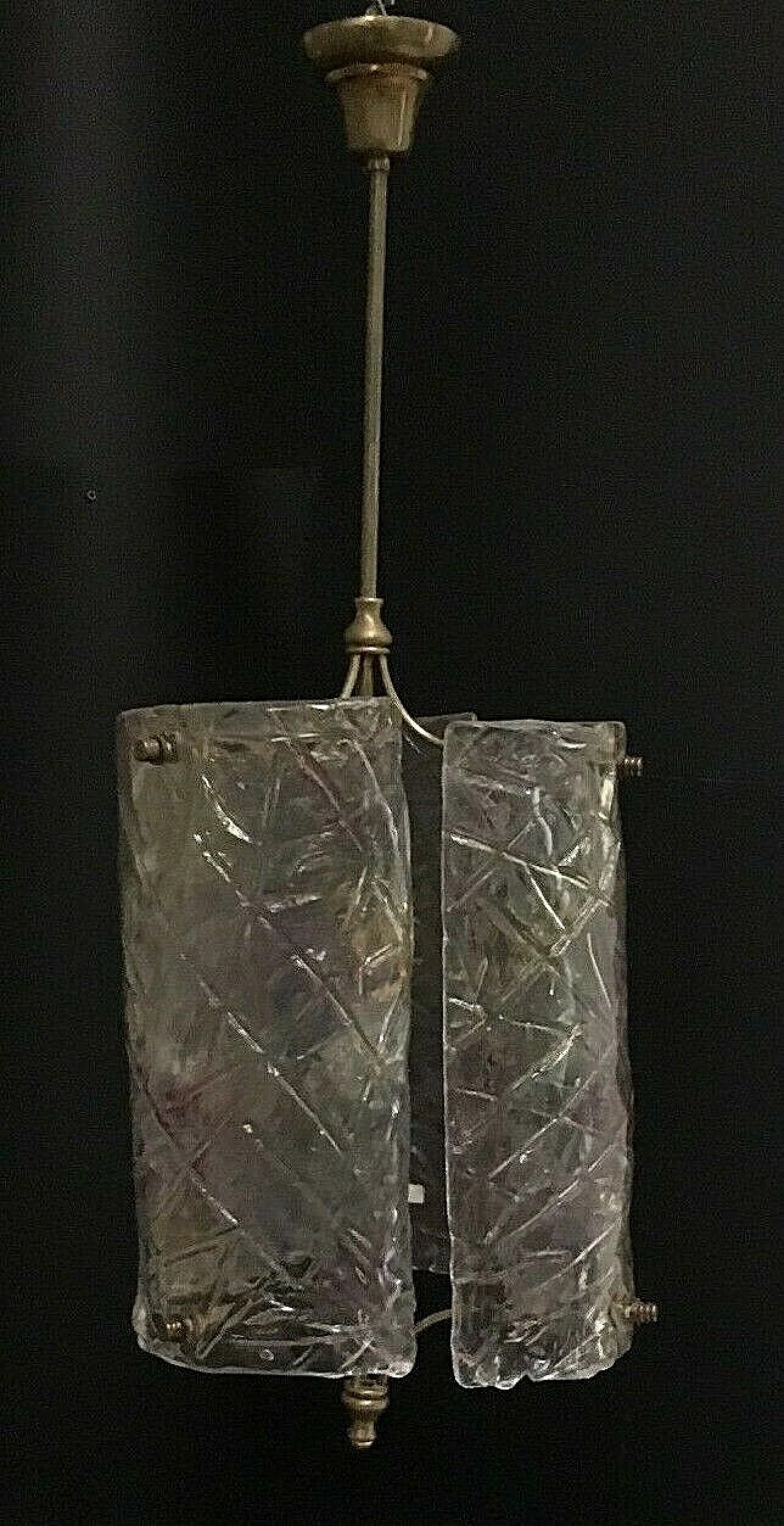 Lampadario in vetro di Murano, anni '60 1204875