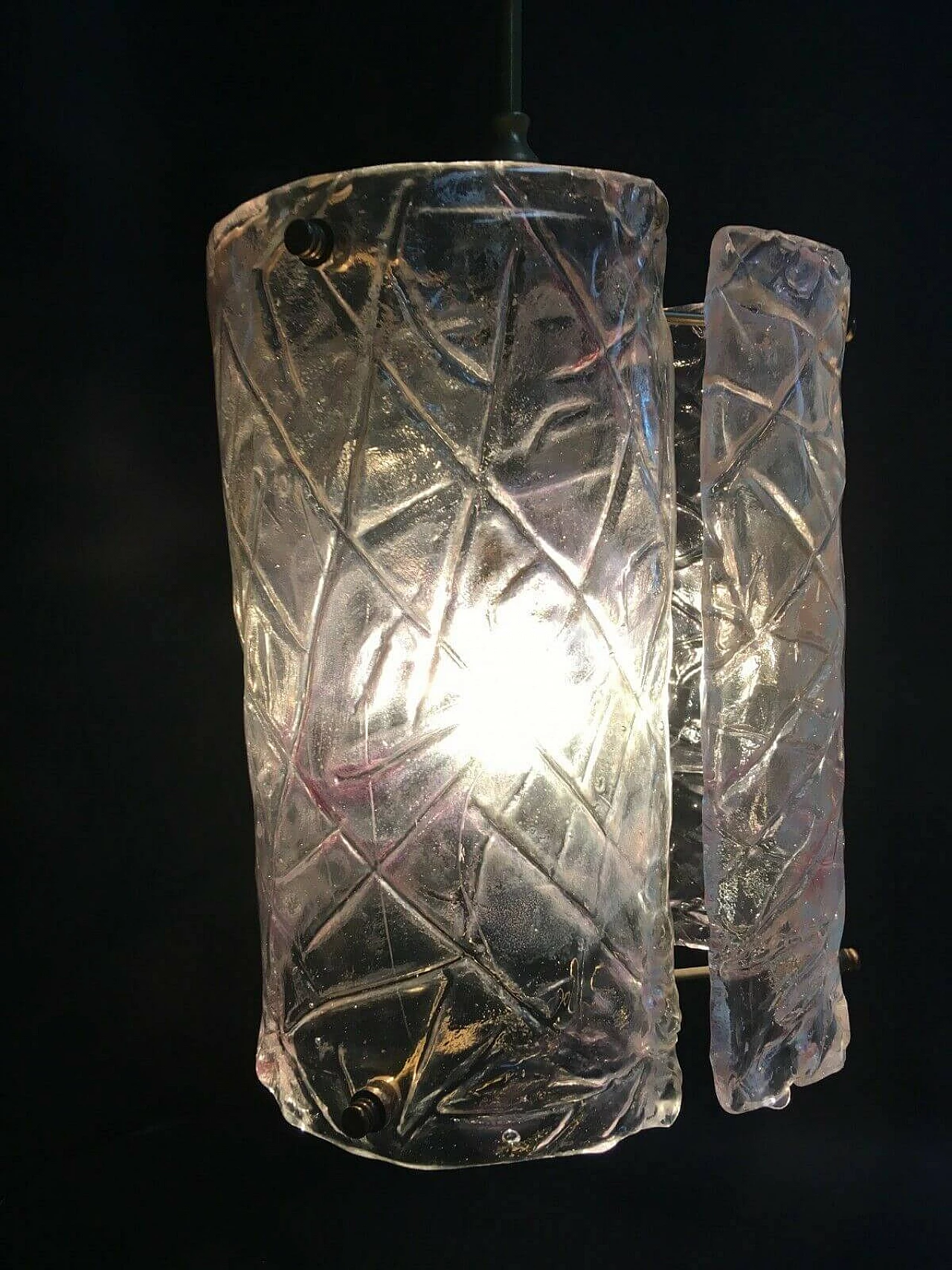 Lampadario in vetro di Murano, anni '60 1204876