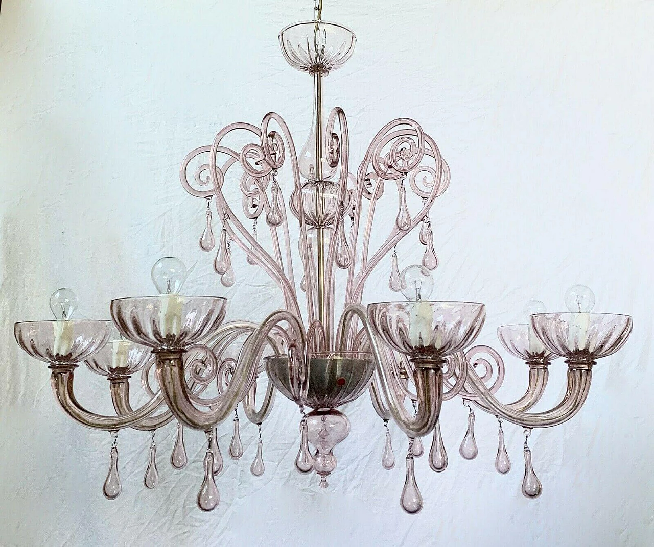 Murano glass chandelier by Cesare Toso, 90s 1204887
