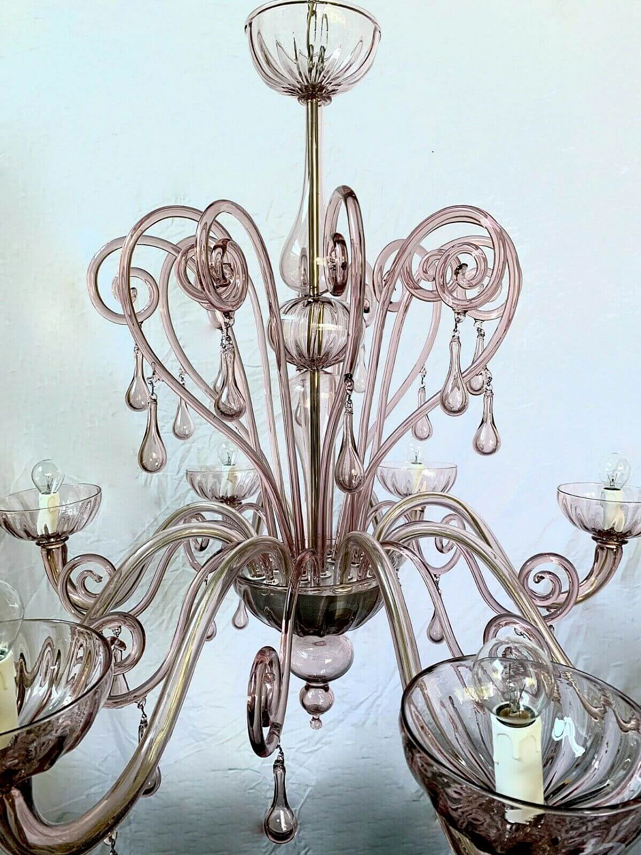 Murano glass chandelier by Cesare Toso, 90s 1204890