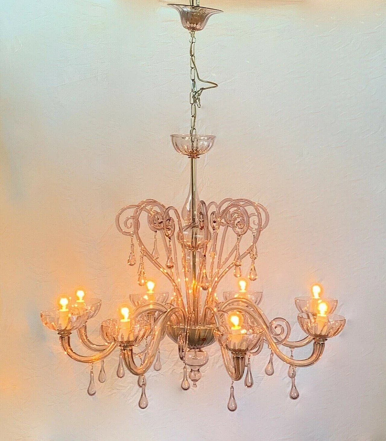 Murano glass chandelier by Cesare Toso, 90s 1204891