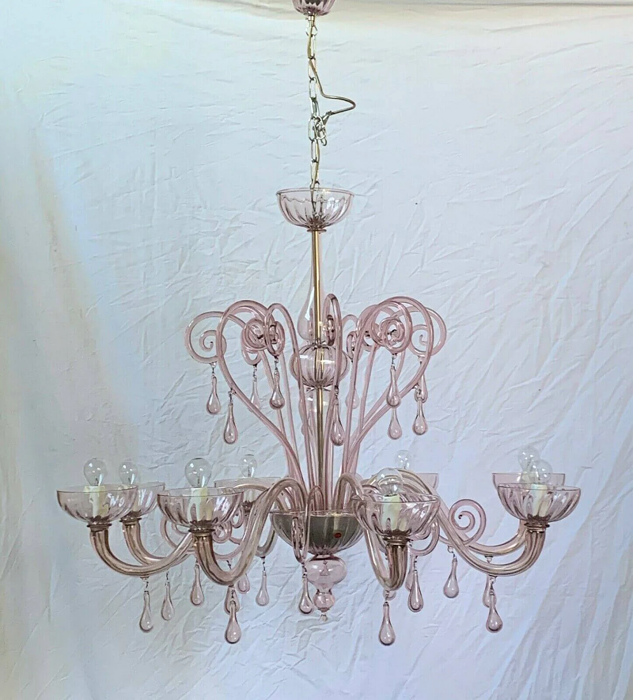 Murano glass chandelier by Cesare Toso, 90s 1204898