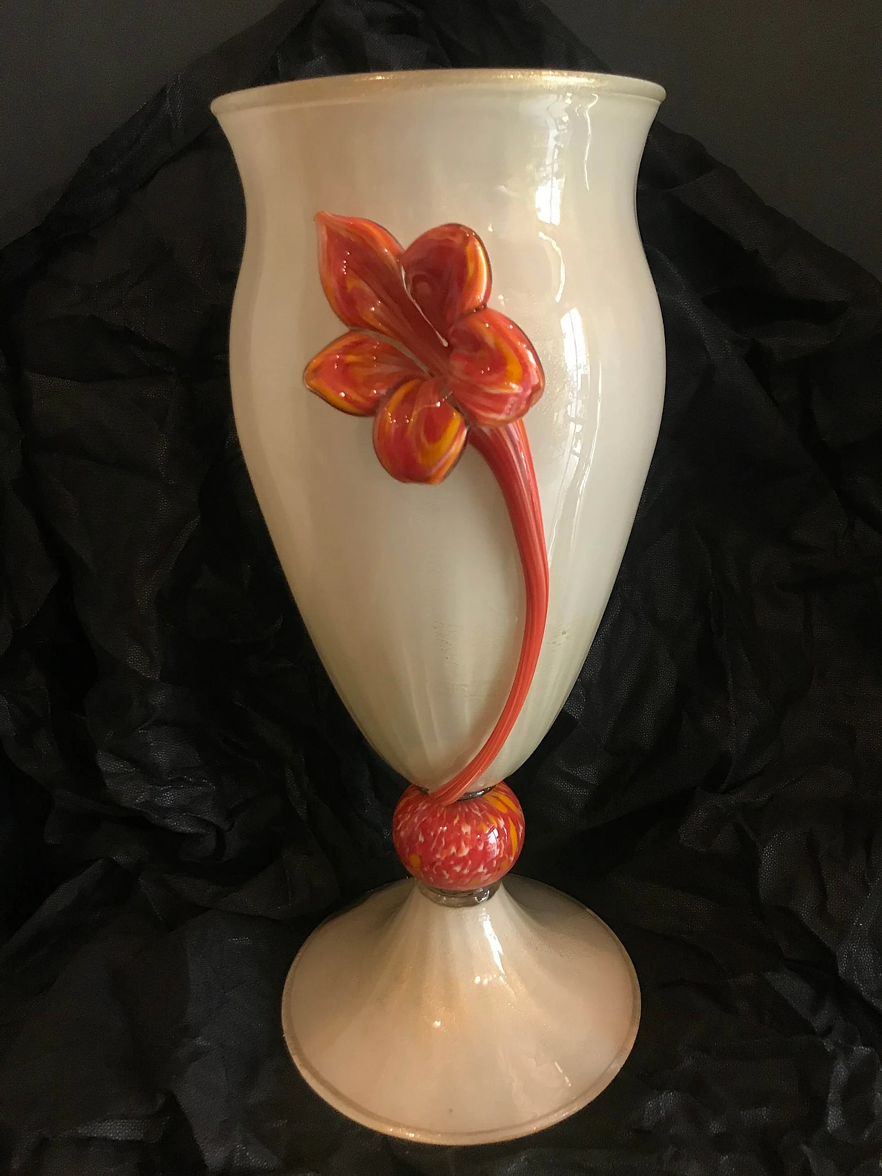 Pair of Murano glass vases, 1940s 1204917