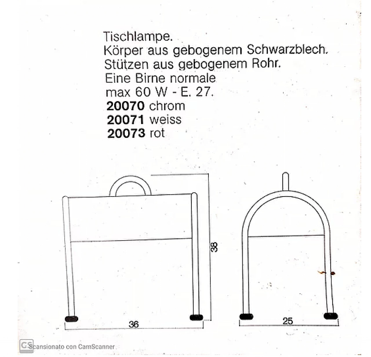 Valigia table lamp by Ettore Sottsass for Stilnovo 1205202