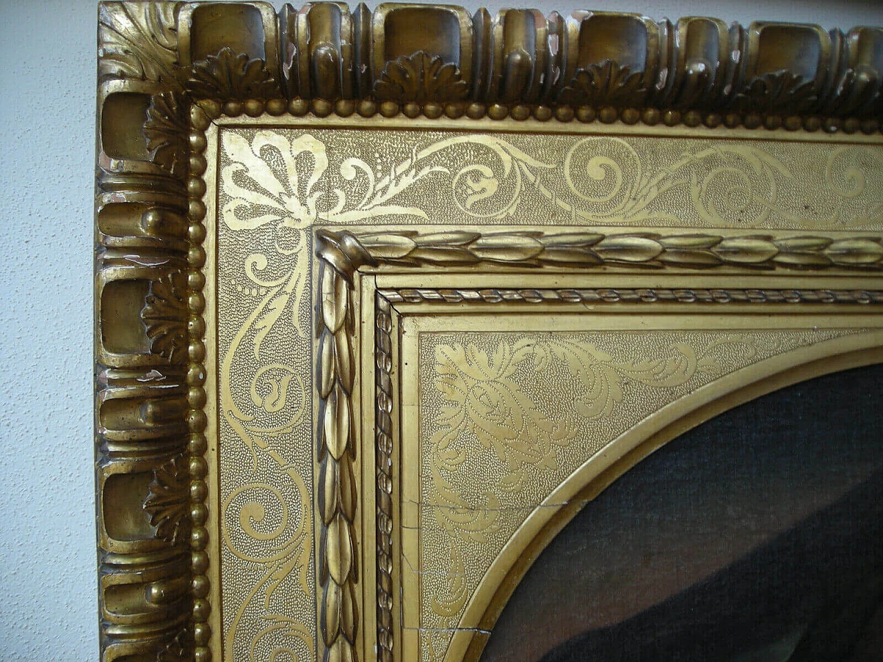 Dipinto olio su tela di Madonna, '700 1205223