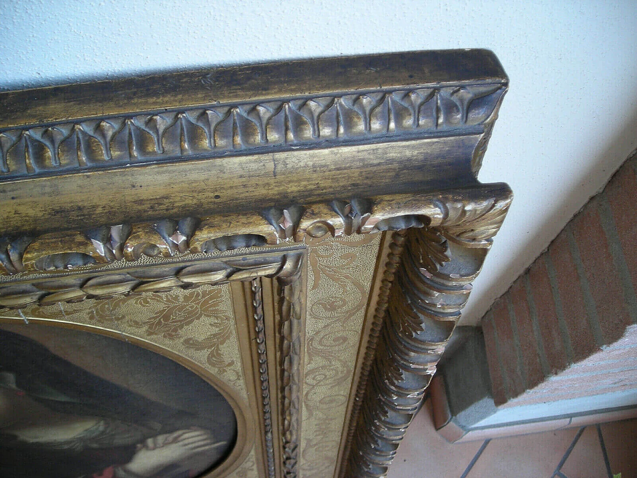 Dipinto olio su tela di Madonna, '700 1205227