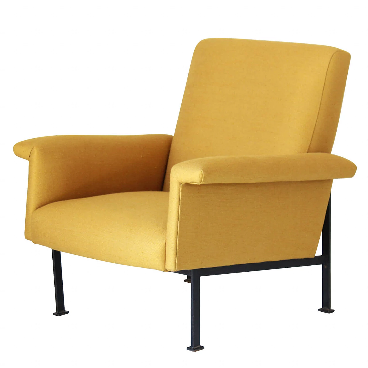 Italian design armchair in yellow, 50s 1205412