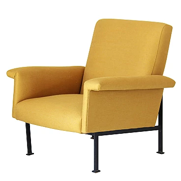 Italian design armchair in yellow, 50s