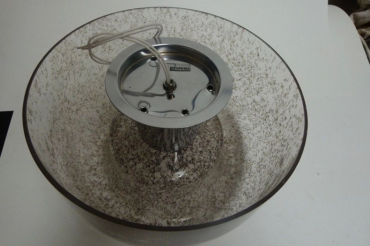 Esperia glass ceiling lamp, 70s 1205563