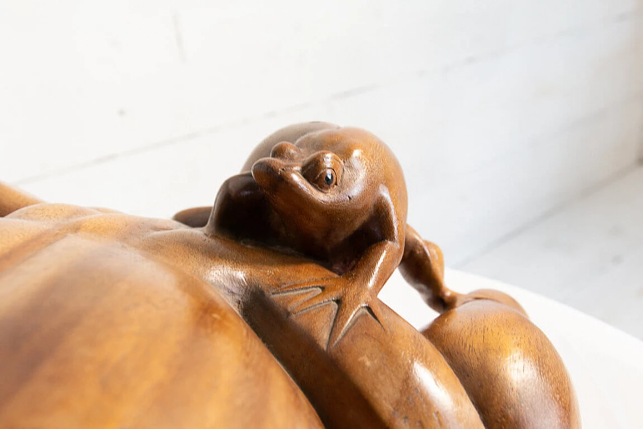 Grande statua lignea di Rana e Ranocchietti, inizio '900 1205874