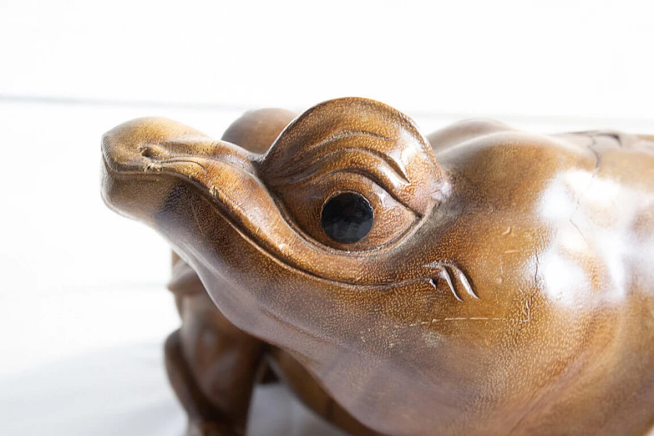 Large wooden statue of Frog and Frogs, early '900 1205880