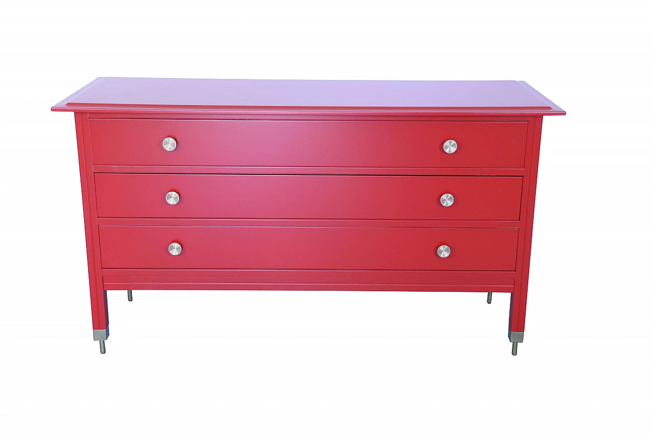 Red chest of drawers D154 by Carlo de Carli for Sormani, 1960s 1206187