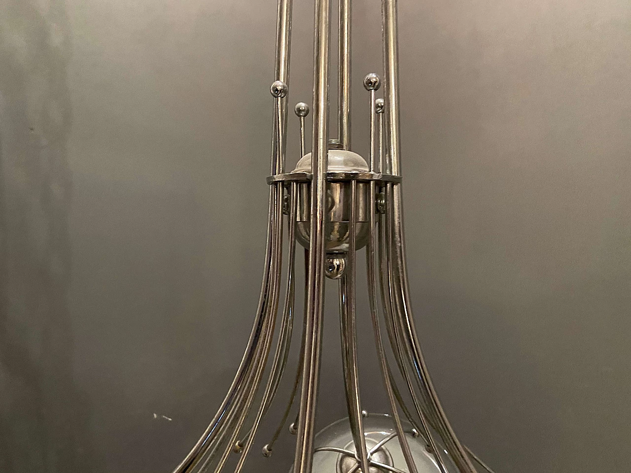 Lampadario di Gaetano Sciolari a 4 luci in vetro di Murano, anni '60 1206346