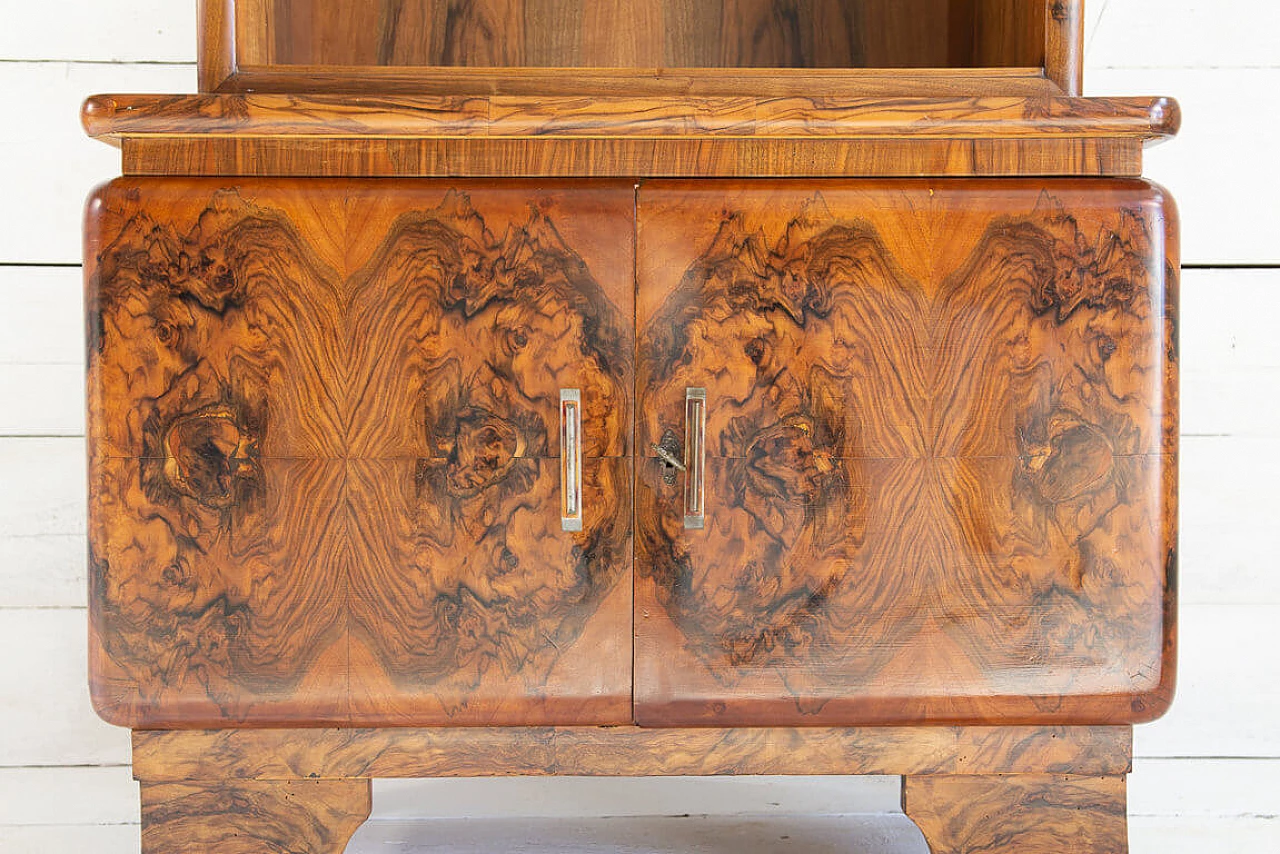 Art Deco cabinet in olive burl, Ulrich style, 1930s 1206370