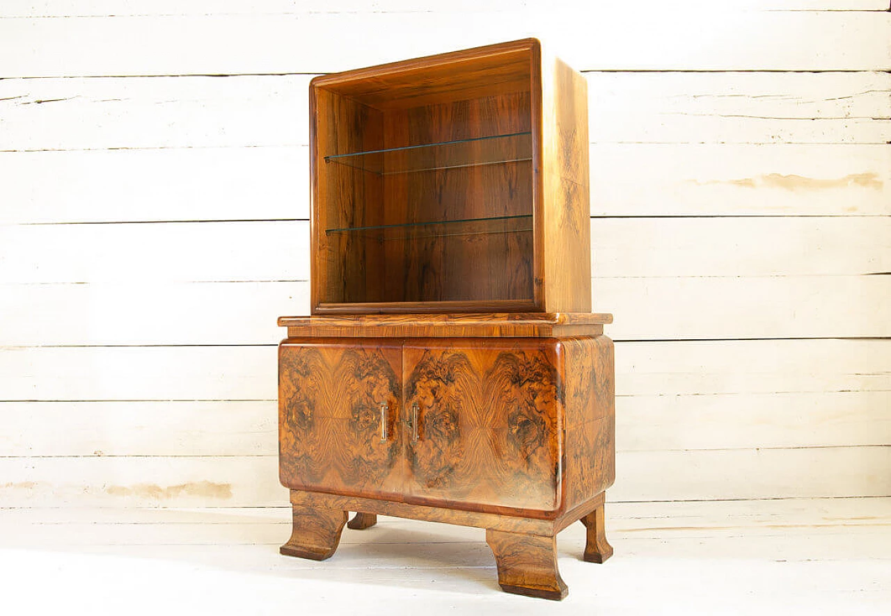 Art Deco cabinet in olive burl, Ulrich style, 1930s 1206371