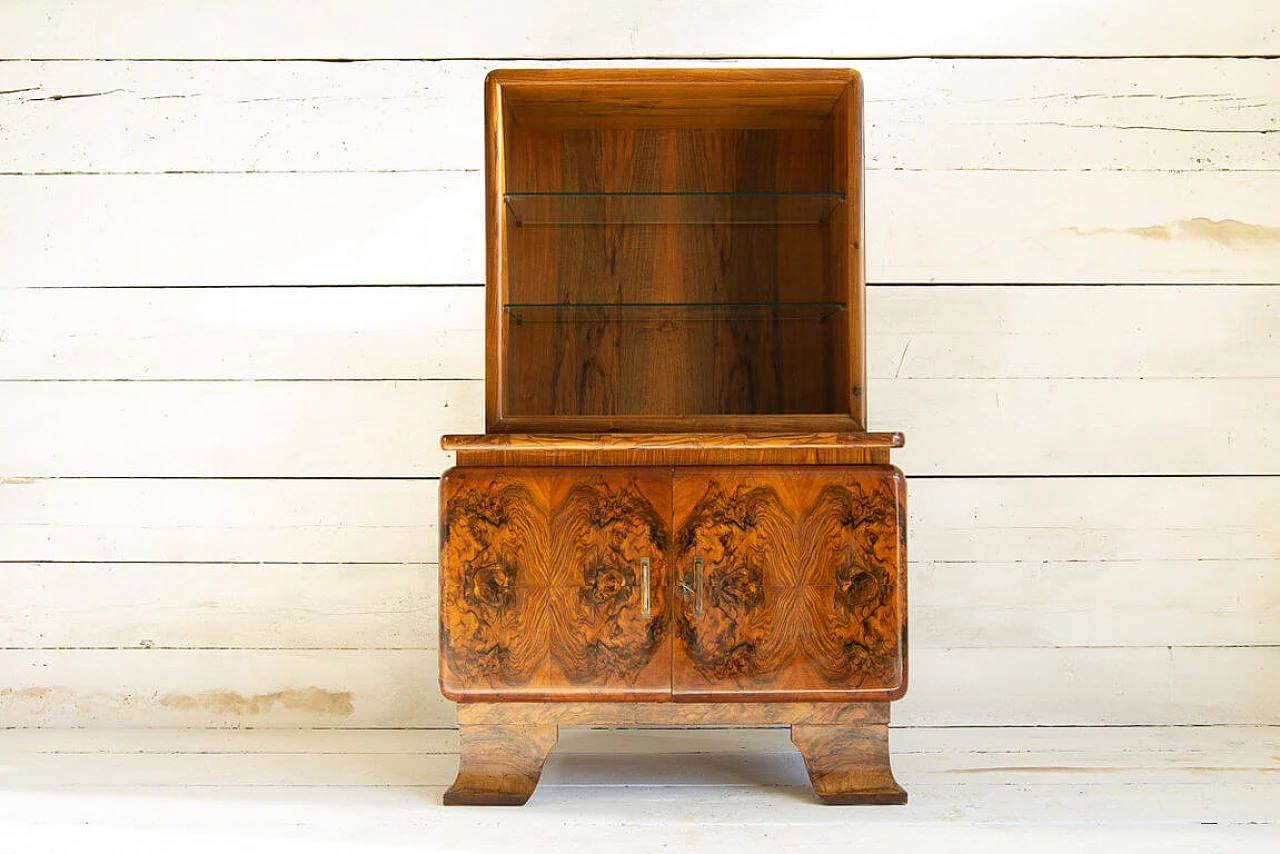 Art Deco cabinet in olive burl, Ulrich style, 1930s 1206375