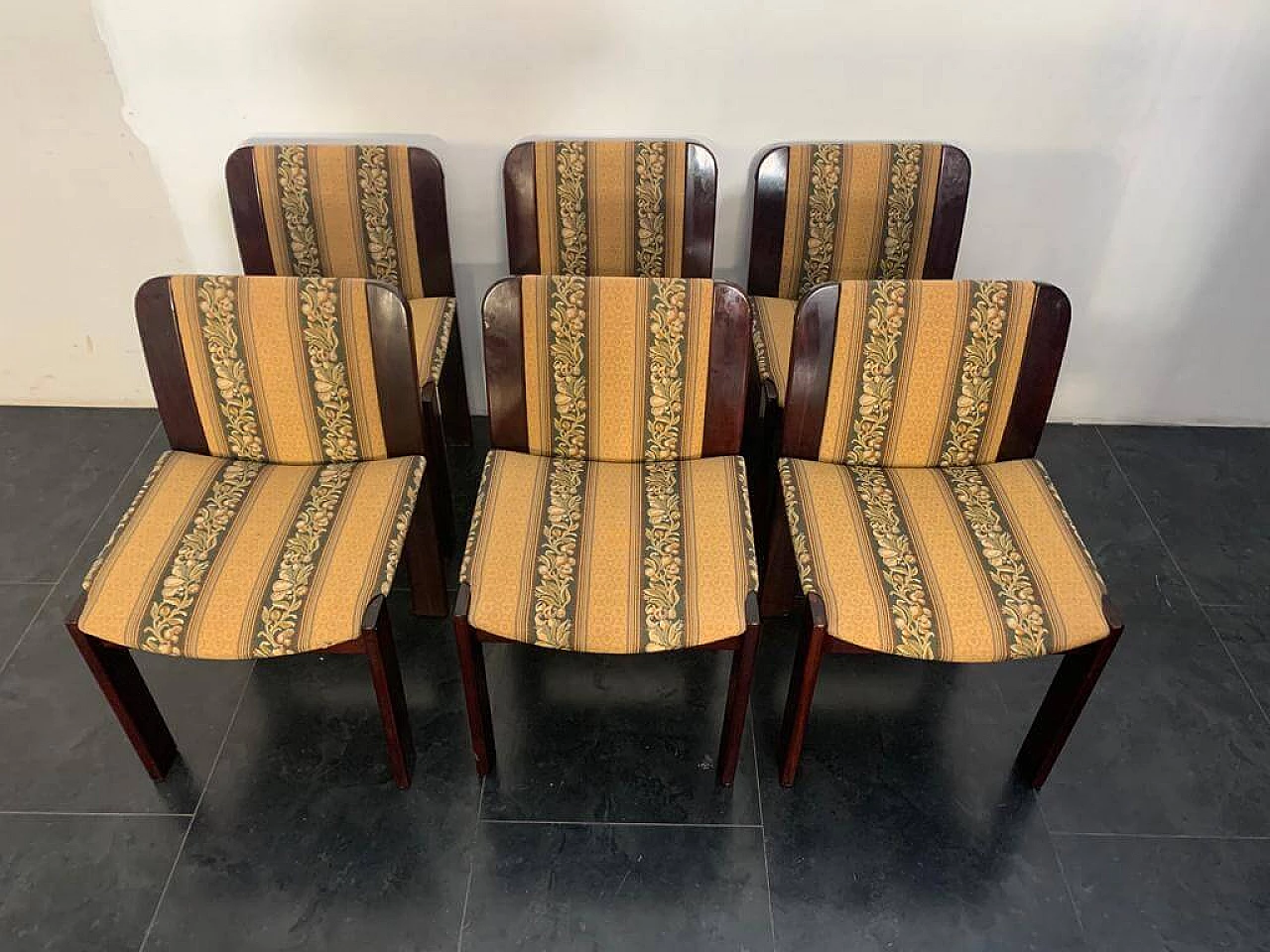 6 Rosewood chairs, 70s 1206898