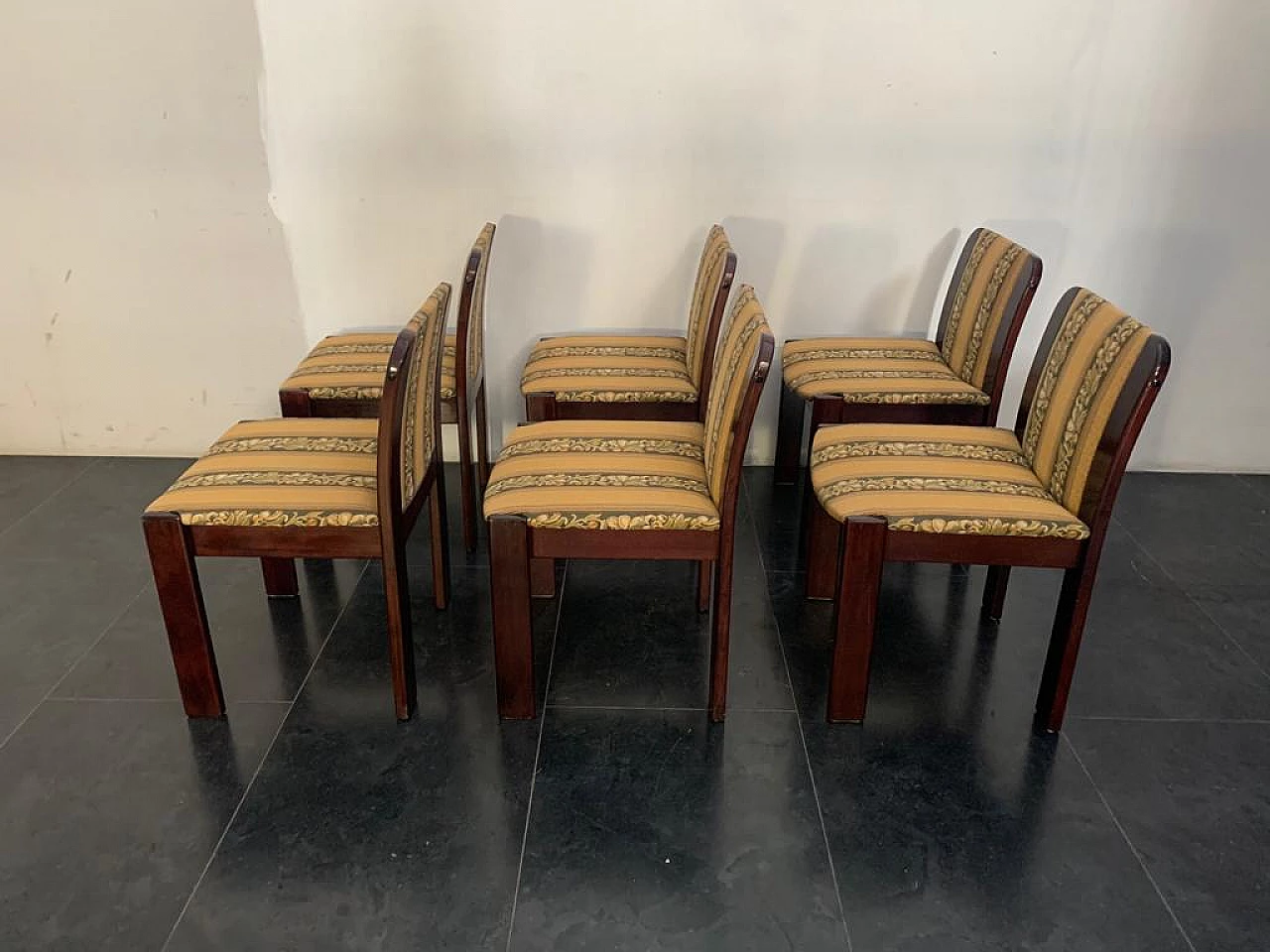 6 Rosewood chairs, 70s 1206899