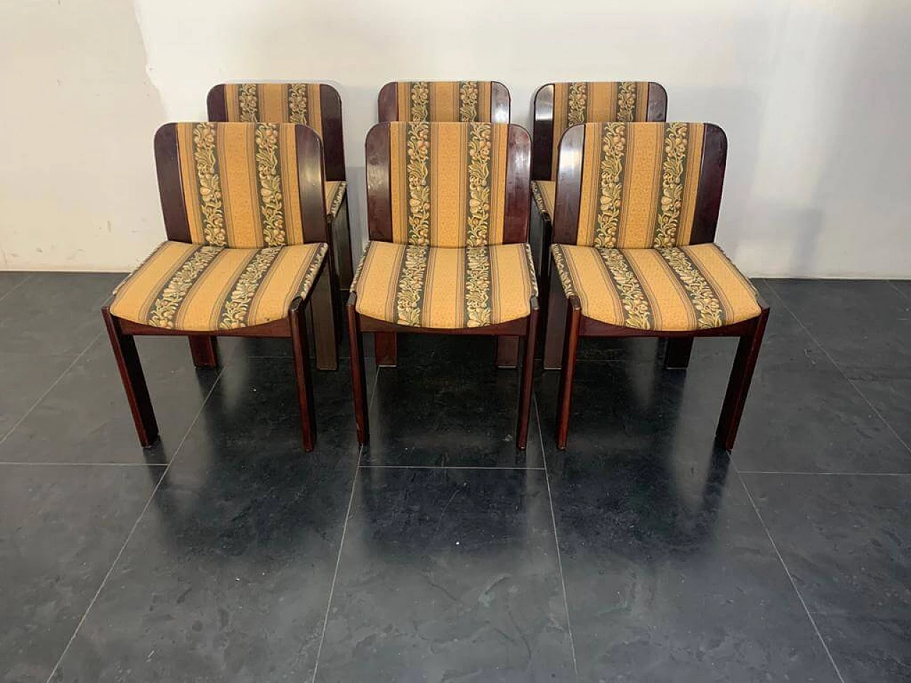 6 Rosewood chairs, 70s 1206902