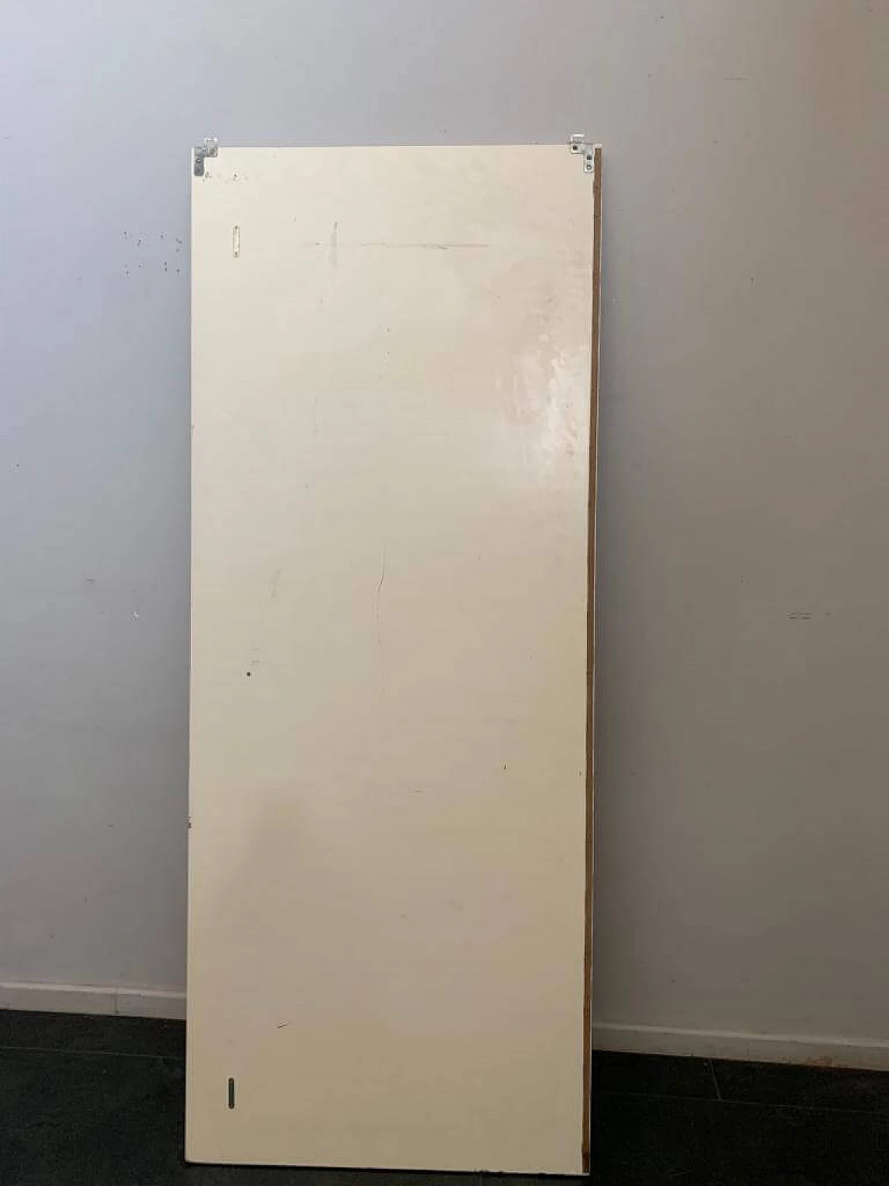 Specchio con pannello coloniale in teak, anni '70 1206949