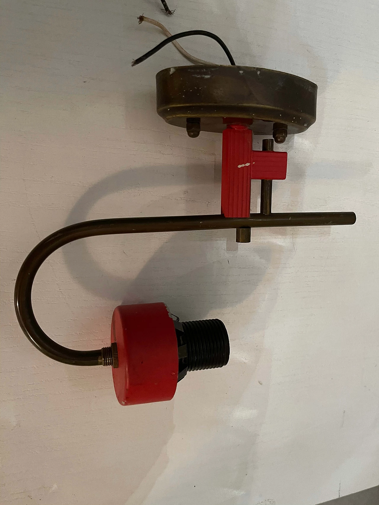 Pair of Stilnovo red sconces, 50s 1207101