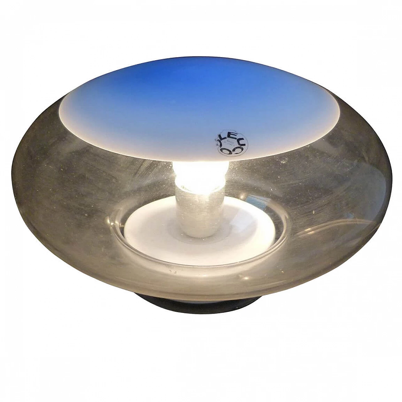 Plafoniera Gill in vetro di Roberto Pamio per Leucos, anni '60 1207199