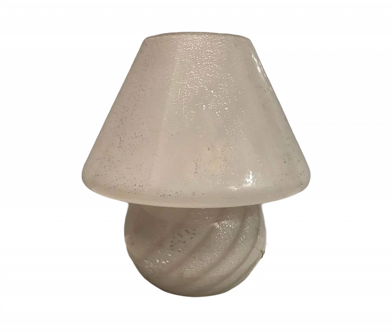 Murano Glass swirl mushroom table lamp by Paolo Venini, 70s 1207373