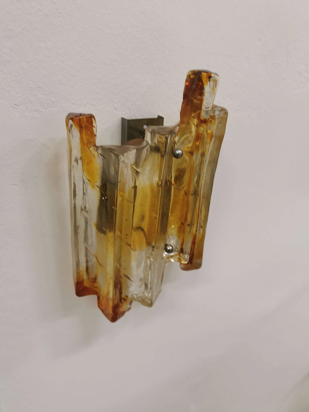 Murano glass wall lamp by Mazzega, 1960s 1207689