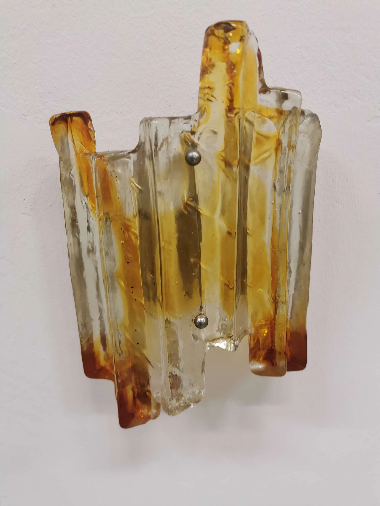 Murano glass wall lamp by Mazzega, 1960s 1207697