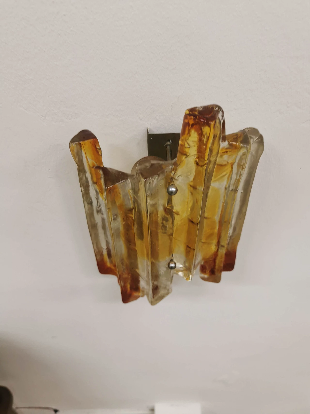 Murano glass wall lamp by Mazzega, 1960s 1207698