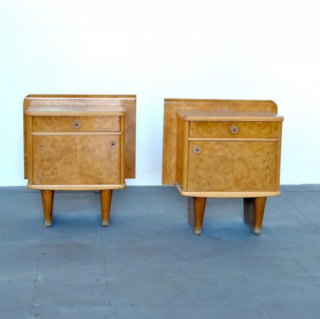 Pair of Art Deco nightstands, 40s 1208055