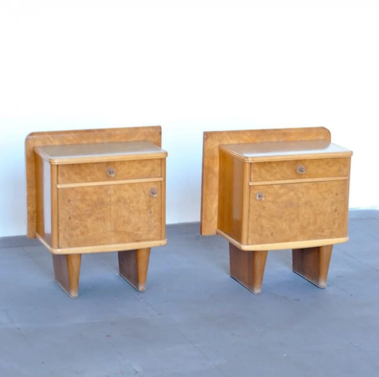 Pair of Art Deco nightstands, 40s 1208058