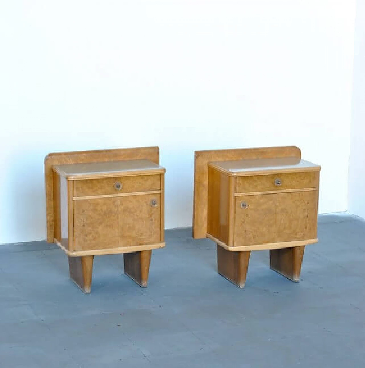 Pair of Art Deco nightstands, 40s 1208061