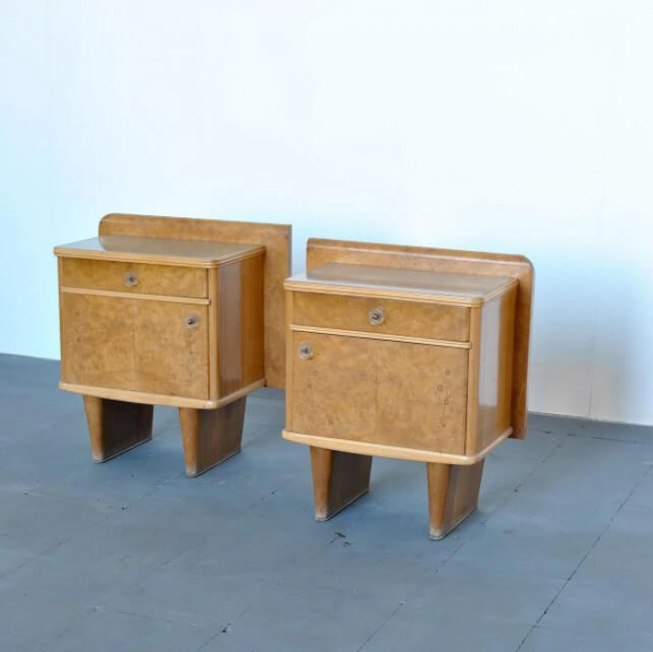 Pair of Art Deco nightstands, 40s 1208062