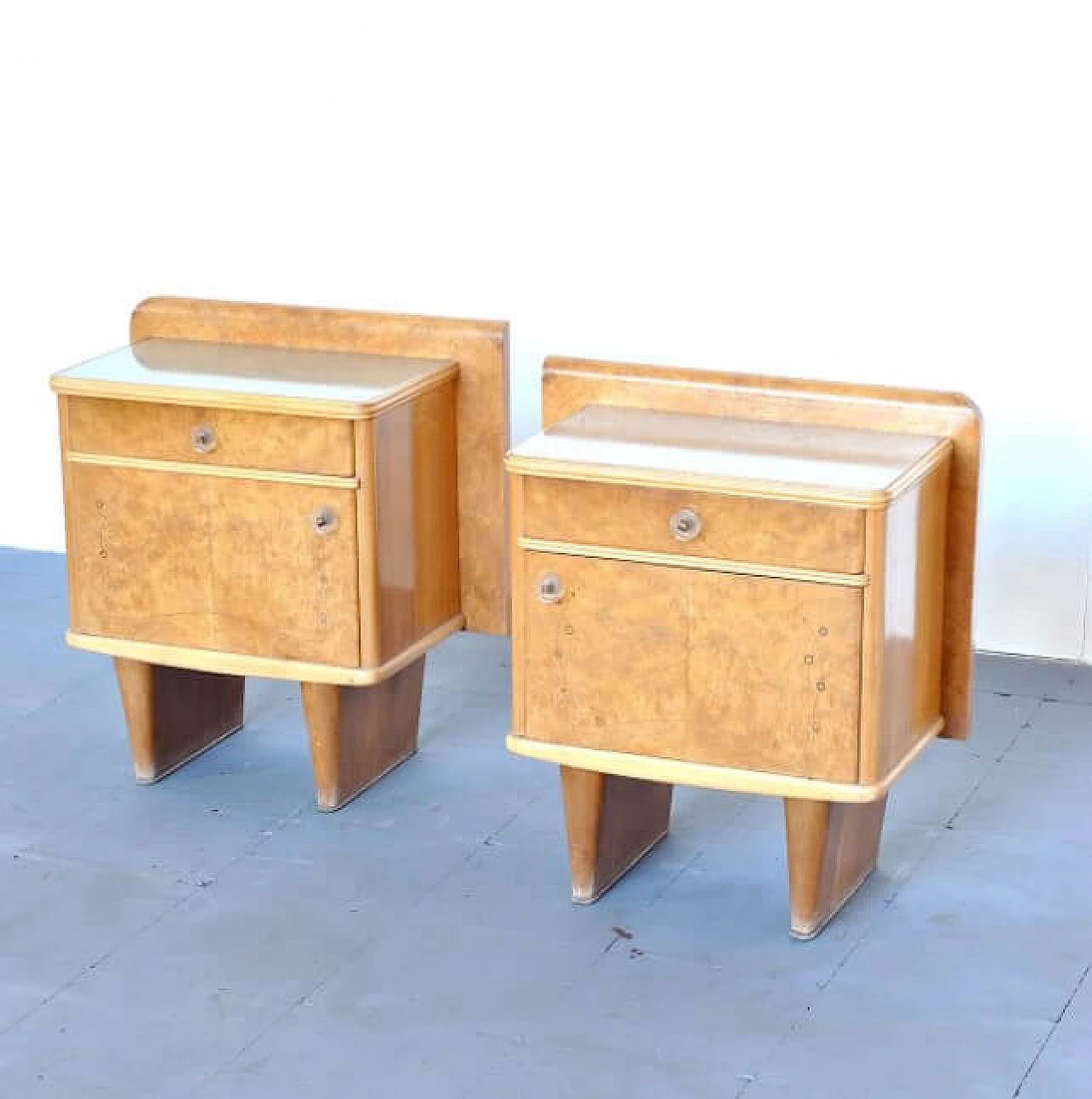 Pair of Art Deco nightstands, 40s 1208063