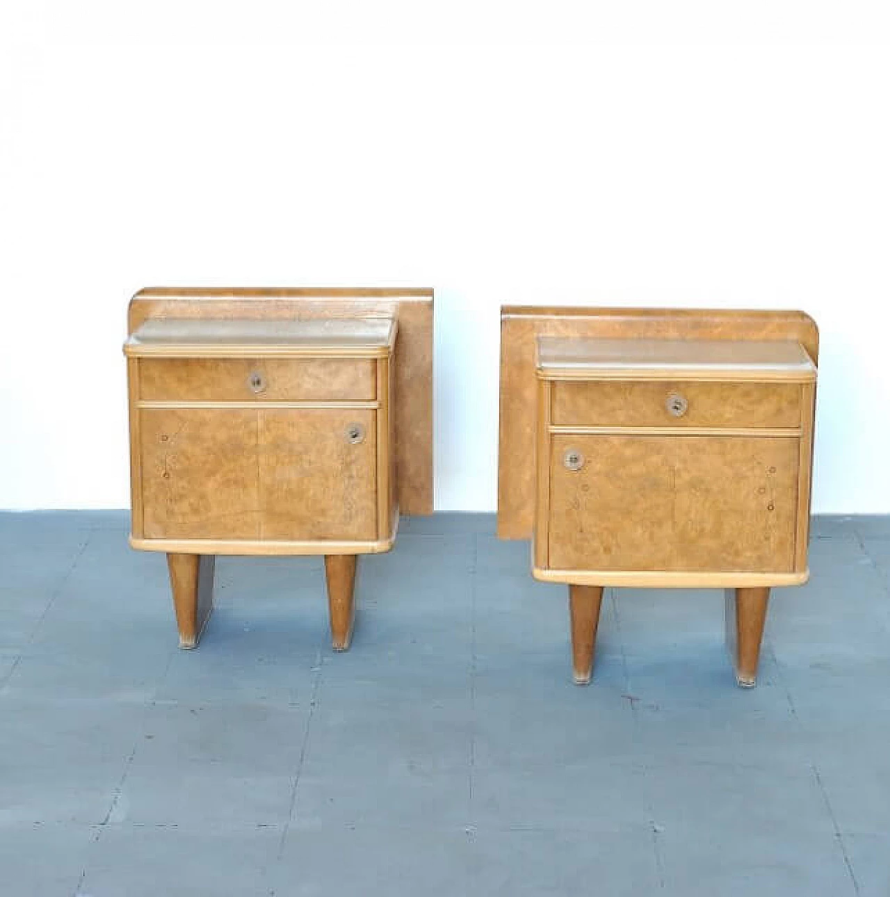 Pair of Art Deco nightstands, 40s 1208066