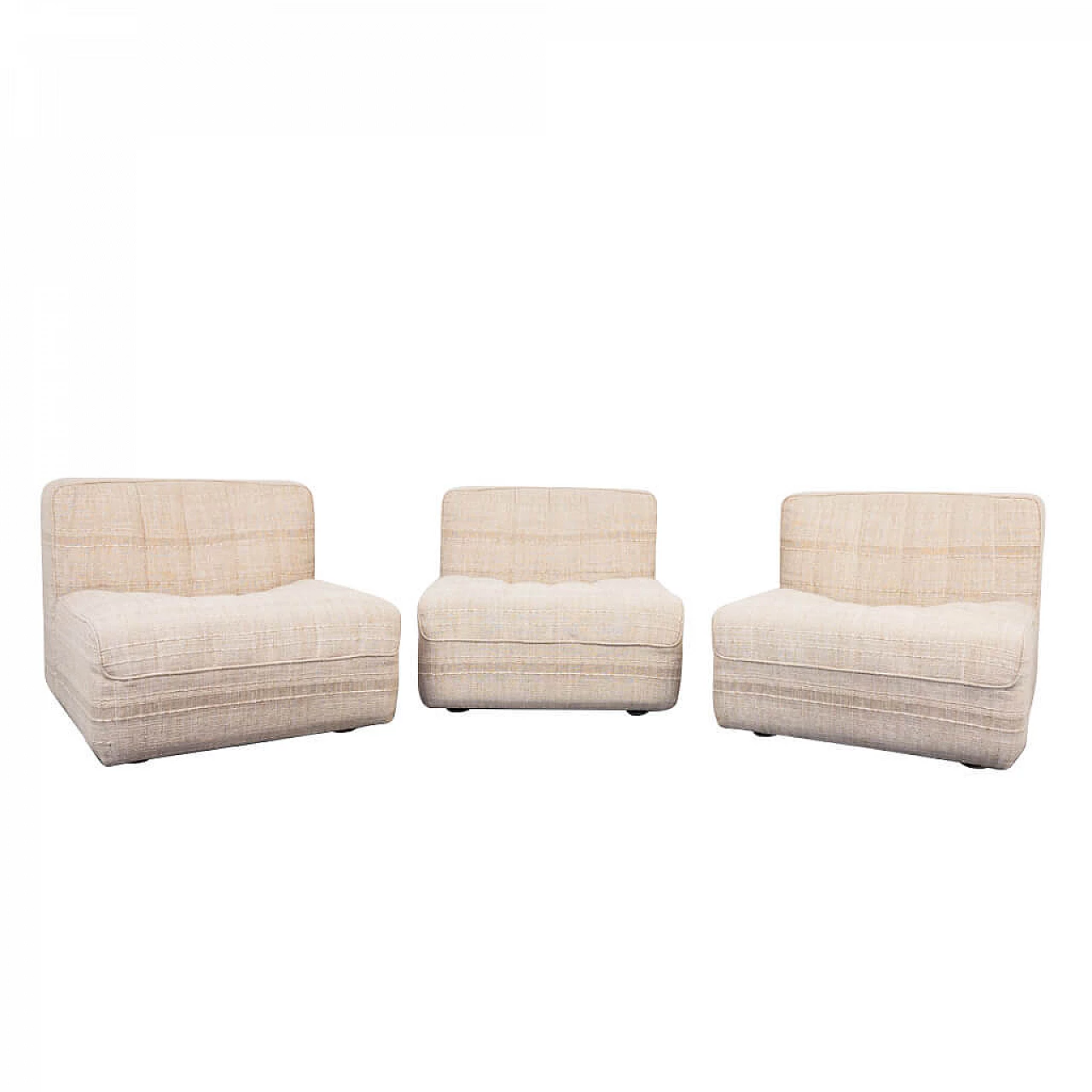 Set of 3 modular armchairs by Tito Agnoli for Arflex, 70s 1208194