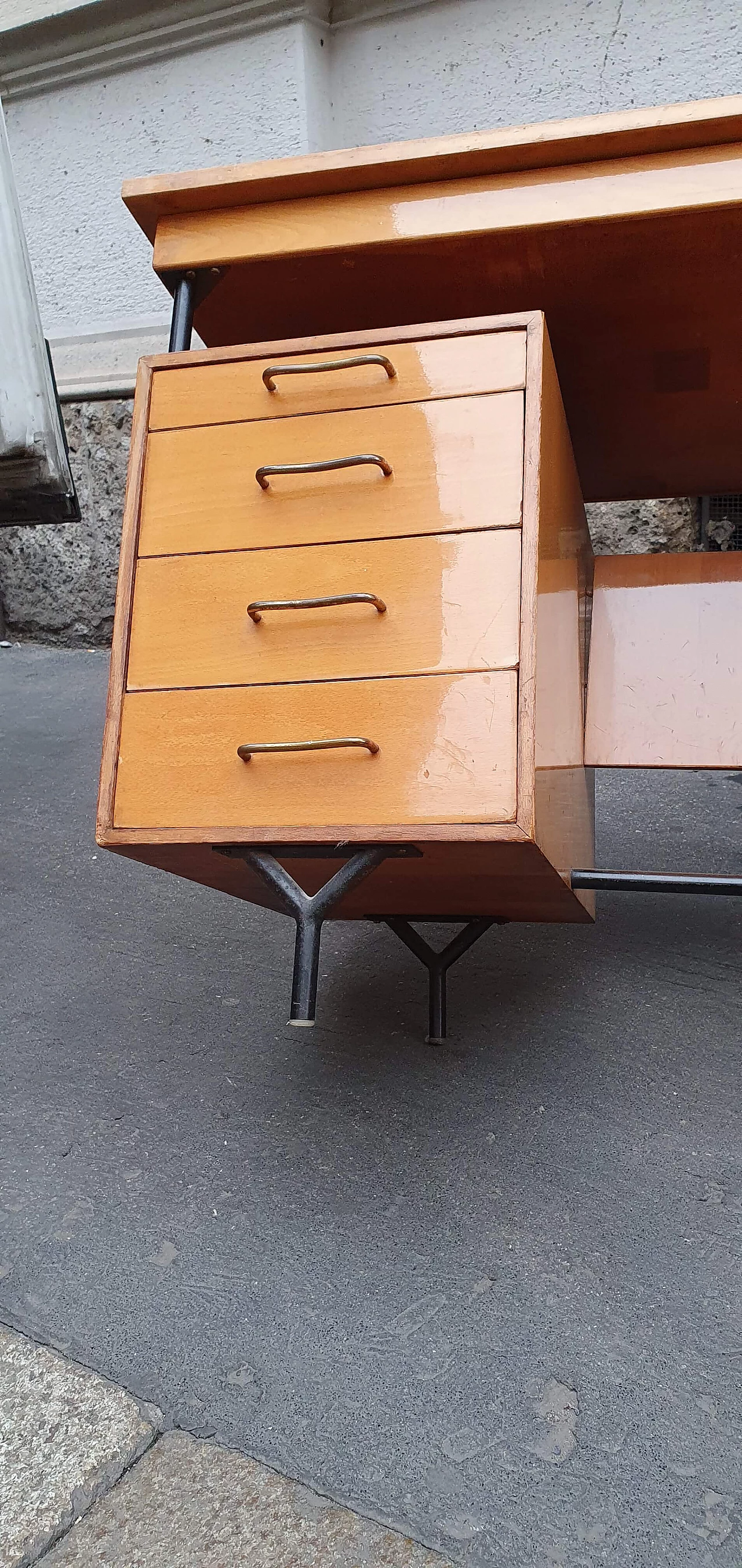 Italian writing desk by Ferretti company, 1950s 1208740