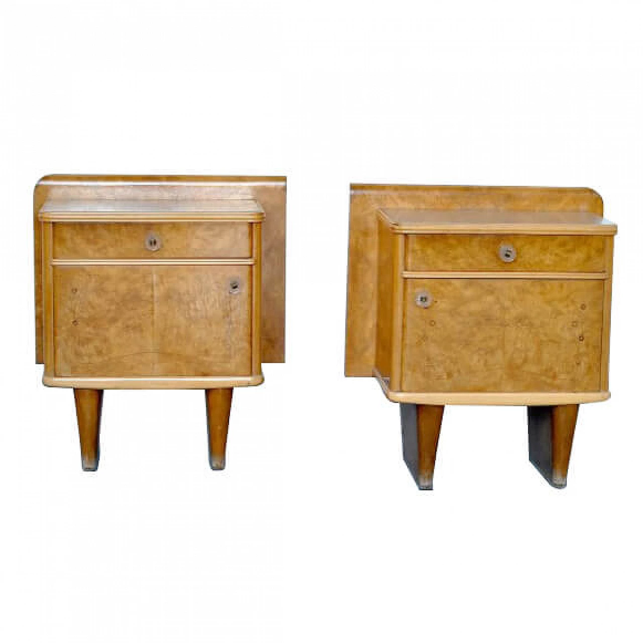 Pair of Art Deco nightstands, 40s 1208782