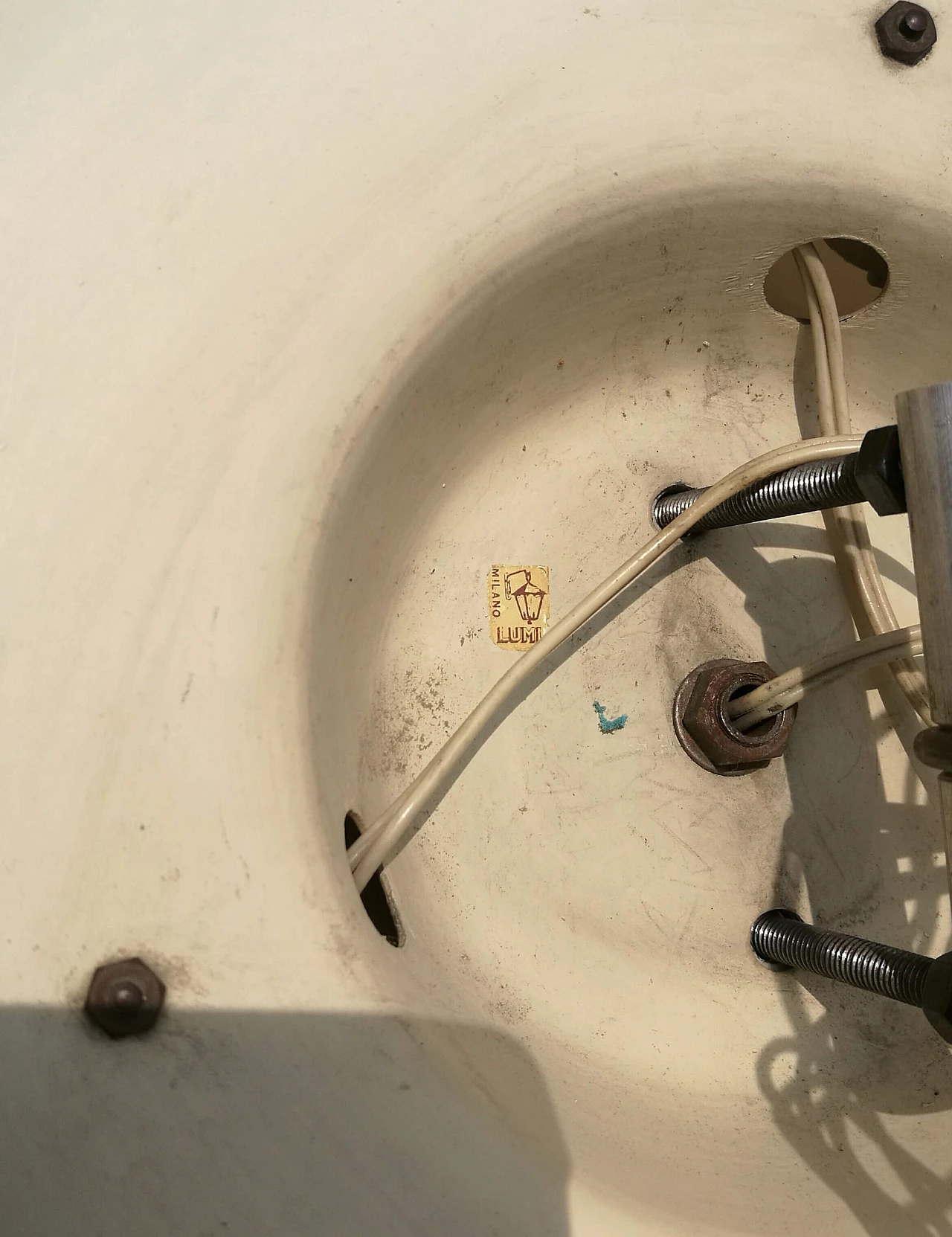 Lampada da soffitto Space Age di LUMI, anni '60 1208866