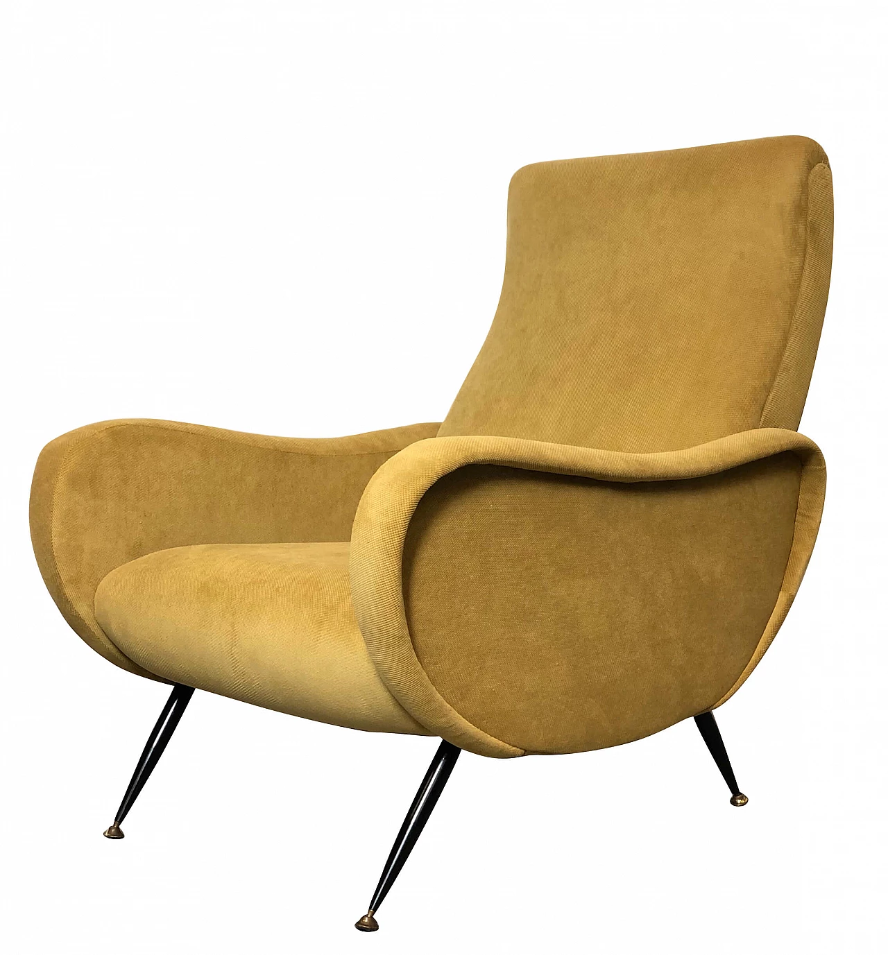 Yellow armchair Lady style, 50s 1208945